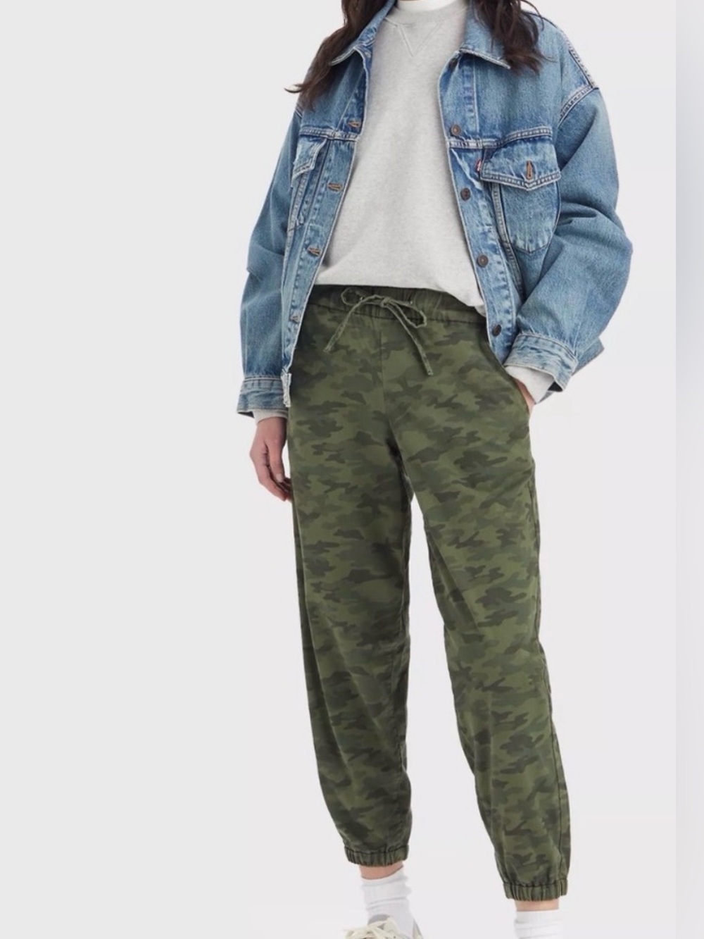 Levi’s Camo Drawstring Joggers - Olive Green - XS